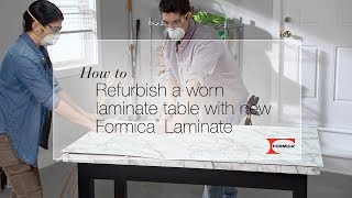 DIY with Formica Group How to Refurbish a Worn Laminate Table [upl. by Straub]