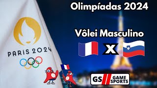 FRANÇA X ESLOVÊNIA  OLIMPÍADAS PARIS 2024  VÔLEI MASCULINO  NARRAÇÃO AO VIVO [upl. by Selig]