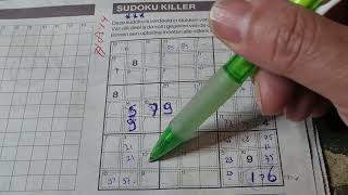 8514 Saturday Killer Sudoku puzzle Bonus Extra edition 05112024 Extra part 2 of 4 [upl. by Dnomasor118]