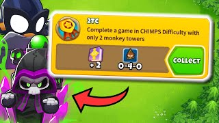 How To Get the 2 Tower Chimps Achievement in 1 Minute No Fuss [upl. by Kantor663]