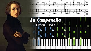 Franz Liszt  La Campanella  Piano Tutorial with Sheet Music [upl. by Ennayelhsa]