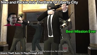 Niko and Packie Rob The Bank Of Liberty City  GTA IV Playthrough 20 [upl. by Kikelia957]