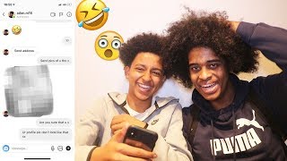 I CATFISHED MY FRIEND PRANK YOU WONT BELIEVE WHAT HE SENT ME 😨🤣 [upl. by Sehcaep549]