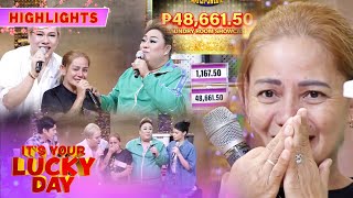 Nanay Emilia cries after winning the laundry room package  Its Your Lucky Day [upl. by Vogel]