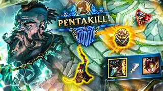 Gangplank But I Get A Pentakill In The Enemy Fountain [upl. by Ahsemak25]