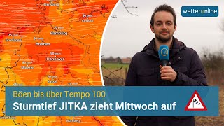 ❗️Sturmtief JITKA bringt turbulenten Mittwoch [upl. by Oni]