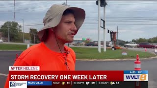 Hartford man goes from stranded on mountain top to helping flood relief efforts in Newport [upl. by Kalbli]