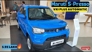 Maruti SPresso Vxi Plus AMT🔥2024 सिर्फ़ 595 लाख में😎 [upl. by Osmond]