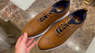 Bruno Marc Brown MaxFlex Oxford Dress Sneakers Review Link below ⬇️ [upl. by Hege503]