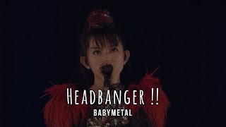 BABYMETAL  Headbanger lyrics [upl. by Bultman]