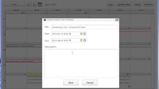 Event Calendar Schedulers sample [upl. by Thgiwed]