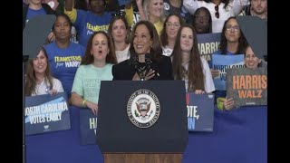 LIVE Vice President Kamala Harris holds campaign rally in Raleigh NC [upl. by Gregrory]