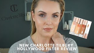 NEW Charlotte Tilbury Hollywood Flawless Filter Review  Elle Leary Artistry [upl. by Adnauqal125]