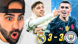 Real Madrid 33 Man City l LIVE REACTION [upl. by Tegirb771]