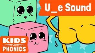 UE  Fun Phonics  How to Read  Magic E  Made by Kids vs Phonics [upl. by Suiradel164]