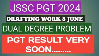 JSSC PGT RESULT OF 7 SUBJECTS 8 JUNE DRAFTING 2024 [upl. by Auqinahc]