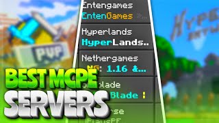 TOP 5 SERVERS in MCPE  Minecraft PE 116 SERVERS  BEST Minecraft Pocket Edition 116 Servers [upl. by Siloa852]