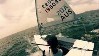 Go Pro Laser sailing  With a pole mount [upl. by Sion]