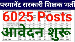 6025 PERMANENT GOVT TEACHERS VACANCY 2024 ADVERTISEMENT OUT I COMPLETE DETAILS [upl. by Morice]