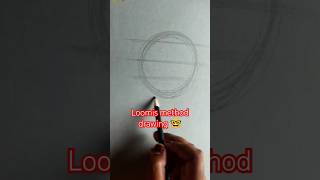 Loomis method drawing 🤓portrait artwork outline drawing ytshortsvideo art 👨‍🎨 [upl. by Decamp296]