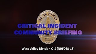 West Valley Area Officer Involved Shooting 122218 NRF06818 [upl. by Alsi]