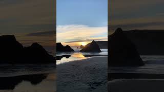 Oregon Coast Sunset at Harris Beach State Park beach oregon sunset [upl. by Virge]