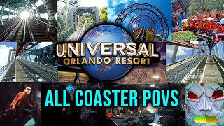 Universal Orlando Resort All Roller Coaster POVs [upl. by Bohi]