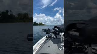 Cutting through the Timber and the Hydrilla in crystal clear water Lake Seminole bassfishinglife [upl. by Callean]