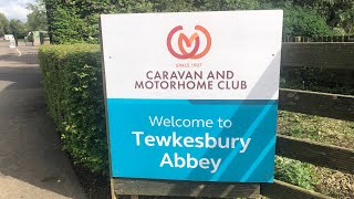 Drive round Tewkesbury Abbey Caravan and Motorhome Club Site [upl. by Liman]