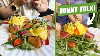 Reviewing the Famous ‘Runny’ Vegan Eggs Benedict [upl. by Annuaerb753]