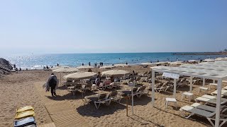 4K SPAIN Walking around Sitges a beautiful small town in Spain [upl. by Eirlav919]