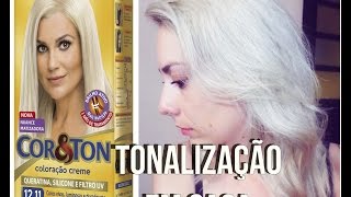 TONALIZAÇÃO 1211 Cor ampTon Louro Platinado [upl. by Bez836]