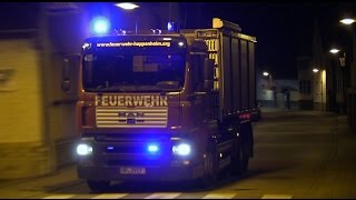 Ausströmendes Gas aus Gastank Freiwillige Feuerwehr HeppenheimMitte auf Alarmfahrt [upl. by Morril]