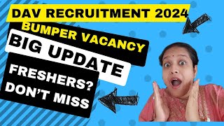 DAV Staff Recruitment 2024 procedure application form how to apply for DAV recruitment process 2024 [upl. by Marylin508]