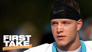 Stephen A Thinks Christian McCaffrey Doesnt Get Enough Credit  First Take  ESPN [upl. by Kirit]