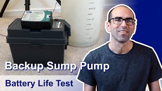 How Long Does a Backup Sump Pump Battery Last w better solution [upl. by Nosaj576]