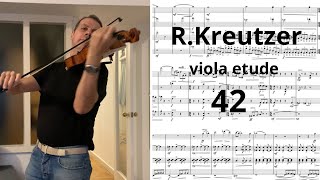 R Kreutzer Nr 42 📕violin amp viola etude quotFugequot Olga Webemilstein viola [upl. by Dwaine153]