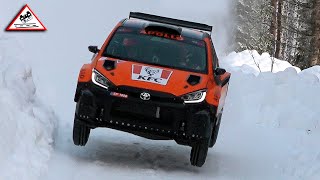 Test Day Rally Sweden 2024  Georg Linnamäe  Toyota GR Yaris Rally2 Passats de canto [upl. by Krueger]