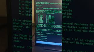 How To Change Colors In Command Prompt [upl. by Xerxes]