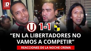 Hinchas de UNIVERSITARIO reaccionan al EMPATE en la NOCHE CREMA 2024 ante COQUIMBO  De Contra [upl. by Enilasor]