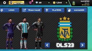 Argentina 3 Star Logo amp Fifa World Cup 2022 Kits  DLS 23 [upl. by Saint]