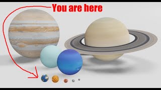 Planet Size Comparison 3D [upl. by Tammara]