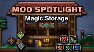 Terraria Mod Spotlight  Magic Storage Mod [upl. by Akaenahs]