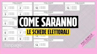 Scheda elettorale politiche 2022 i fac simile per votare il 25 settembre [upl. by Noslien]