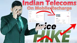 Mobile Recharge Plan Price Hike on Average Rs55 Monthly  Unlimited 5G Data Price Hike  Soon Hike [upl. by Naitirb]