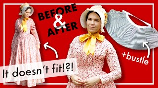 ReSewing My Old Costume  making an early Victorian BUSTLE [upl. by Stoffel]