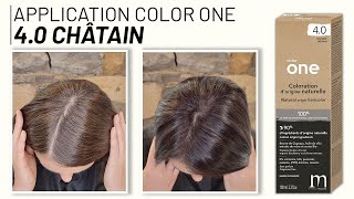 TUTO  Application dun COLOR ONE 40 Châtain [upl. by Eiramenna680]