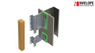 NVELOPE NV6 – Aluminium Timber batten hybrid rainscreen cladding support system [upl. by Jay903]