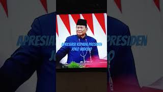 Pidato presiden Prabowo Subianto di Apresiasi Seluruh hadirin [upl. by Aicnelev]