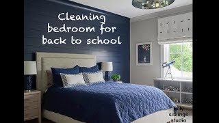 Back to school cleaning bedroom [upl. by Necyrb]